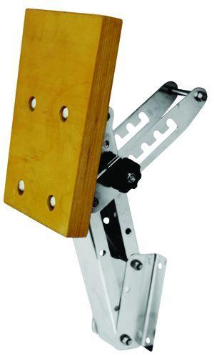 Outboard Engine Bracket S/S C/W Wood Pad 25HP (60kg) - 4Boats