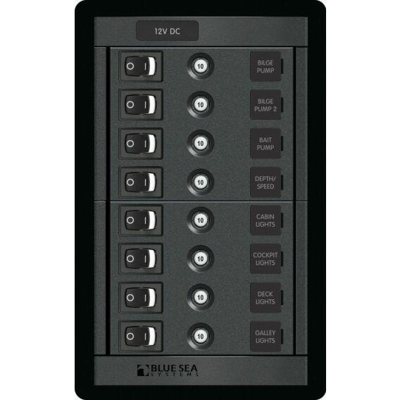 Panel 360 DC 8-Position Switch Panel - Replaces 1457B-BSS | 4Boats