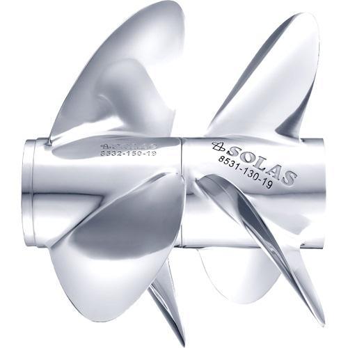 Pattern volvo duo stainless steel props Solas series - PRICE PER SET off 1 x LH & 1 x RH propeller - 4Boats