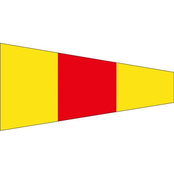 Pennant - 1/2 yard, 26x58cm - 4Boats