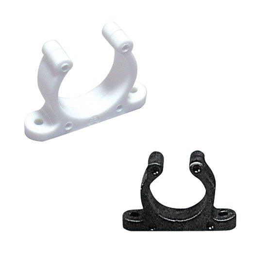 Plastic Support Clip, Screwed, ?15mm, Black - 4Boats