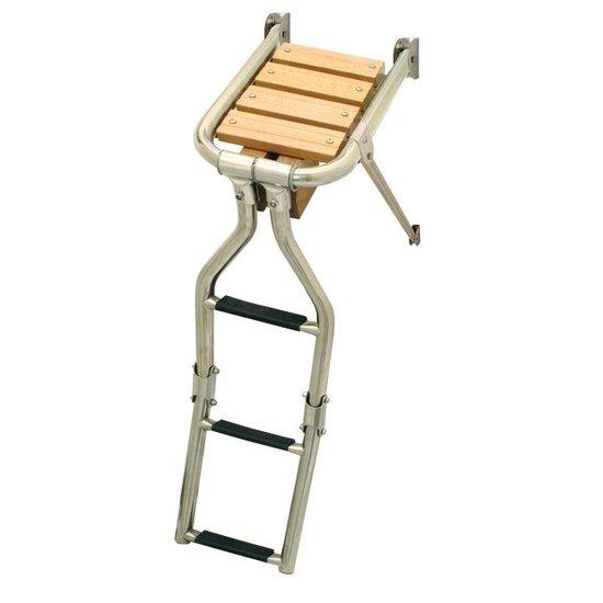 Platform with ladder, 210x390mm, Inox 316 - 4Boats