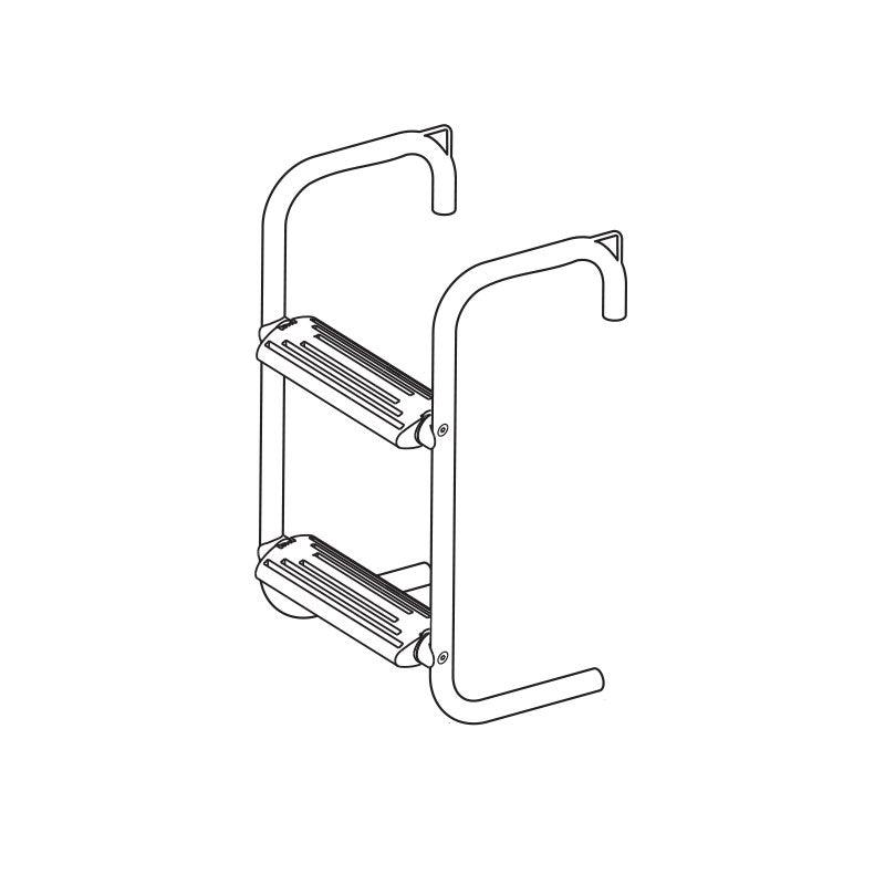 Pontoon Ladder,Inox 316,2 steps - 4Boats