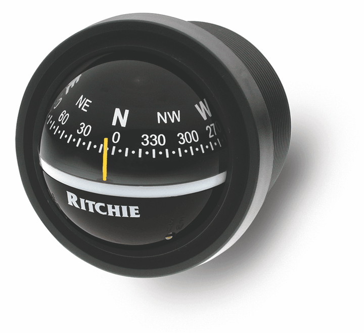 Ritchie Explorer™ V-57.2, 2¾” Dial Dash Mount - Black - 4Boats