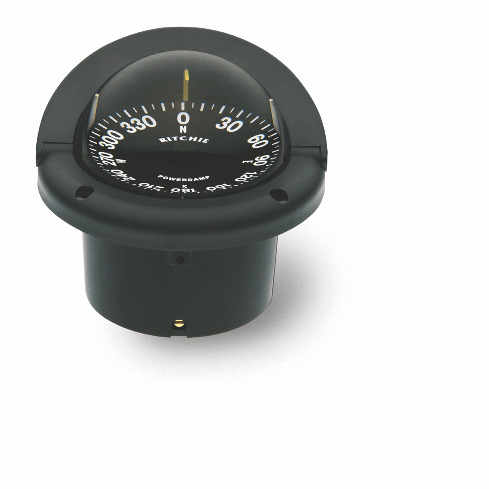 Ritchie Helmsman™ HF-742 3¾” Dial Flush Mount Open Face - Black - 4Boats