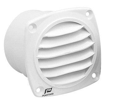 Round Vents + Flange (White)-Ø 70 - 82 x 82 mm - 4Boats