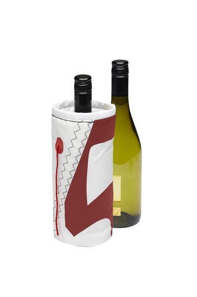 Sailcloth Wine Cooler - Red Detail - 4Boats