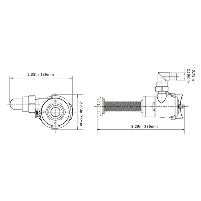 SEAFLO 350GPH x 12v LIVEWELL / BAITWELL MARINE CARTRIDGE AERATOR PUMP boat yacht - 4Boats