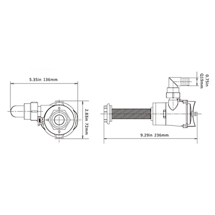 SEAFLO 350GPH x 12v LIVEWELL / BAITWELL MARINE CARTRIDGE AERATOR PUMP boat yacht - 4Boats