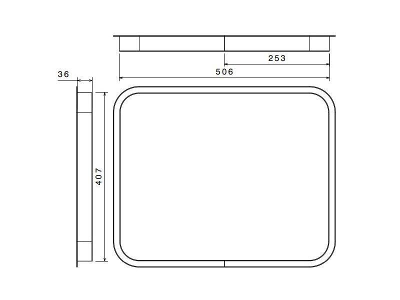 Secural Inner Aluminium Frame 36mm - 4Boats