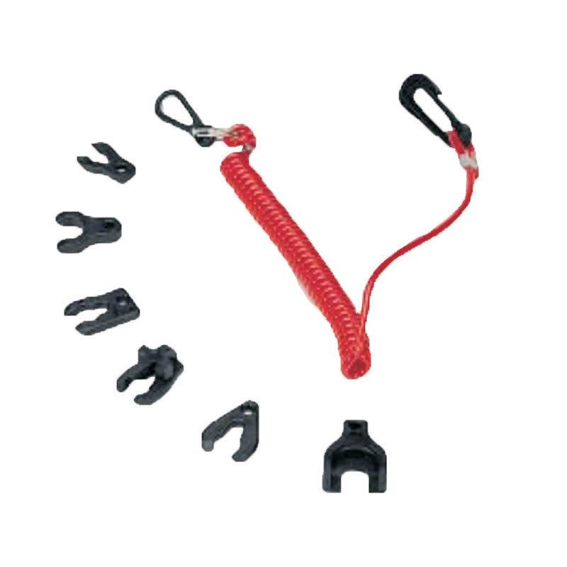 Set Kill Switch Key w/Coil Lanyard f/Mar/Mer Eng - 4Boats