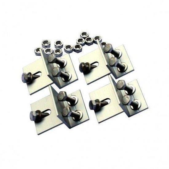 Set of 4 solar panel brackets for motorhomes, caravans, boats or roof mounting - 4Boats
