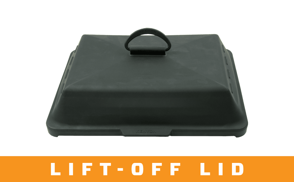 SilKEN® Grill Lid - Lift-Off Lid, Black - 4Boats