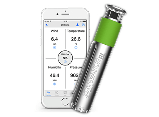 Skywatch BL400 Handheld Wind Meters - Wind, Temp, Humidity, Pressure - 4Boats