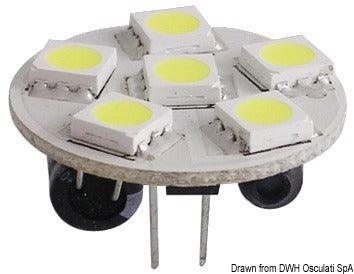 SMD LED Bulb, G4 Connection-Rear-6 LED Lights - 4Boats