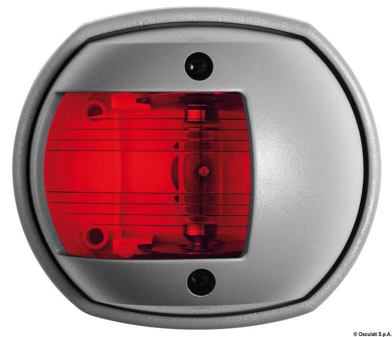 Sphera Design Navigation Lights up to 12 metres, RINA- and NMMA-certified-112,5° left red-Grey RAL 7042 - 4Boats