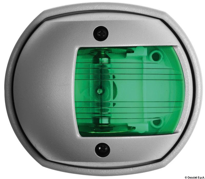 Sphera Design Navigation Lights up to 12 metres, RINA- and NMMA-certified-112,5° right green-Grey RAL 7042 - 4Boats