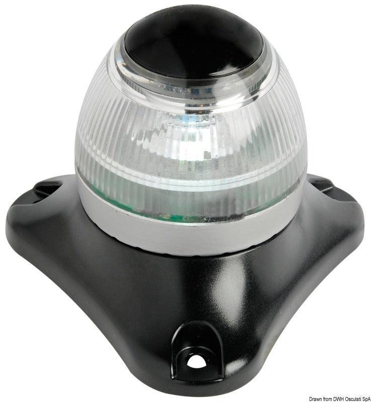 Sphera II 360° LED Anchor Light up to 50 m-White 360° anchorage-Black - 4Boats