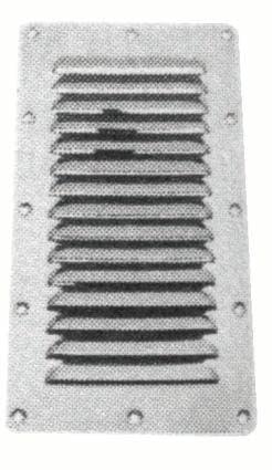 SS Louvered Vent 230 x 115mm AISI 316 - 4Boats