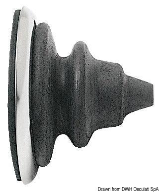 SS ring nut with black Dutral bellow (x1) - 4Boats