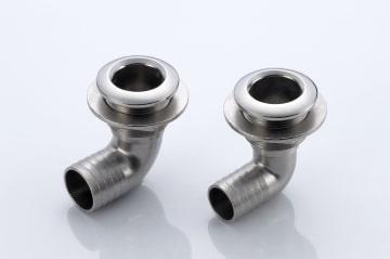 Stainless Steel 90 Deg Skin Fittings - 4Boats