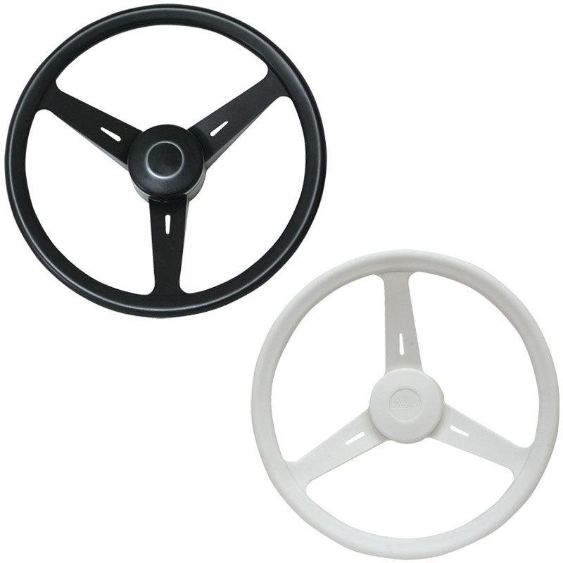 Steering Wheel, ''Classic'', Diam. 350mm, white - 4Boats