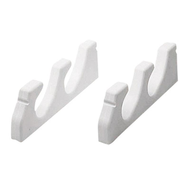 Storage Rack (Pair) for 2 Fishing Rods, White - 4Boats