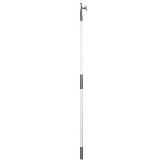 Telesc.Hook 2-Ends, Anod.Alum. ?30mm L120-196cm,Grey - 4Boats