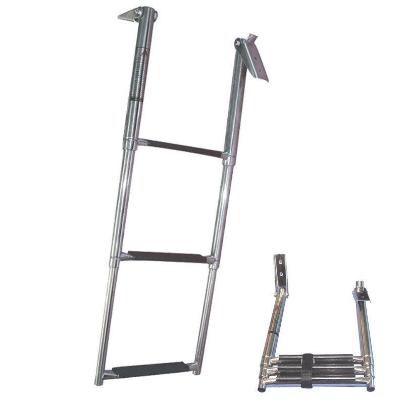 Telescopic Ladder, 3 steps, Inox 316, 330x860mm - 4Boats