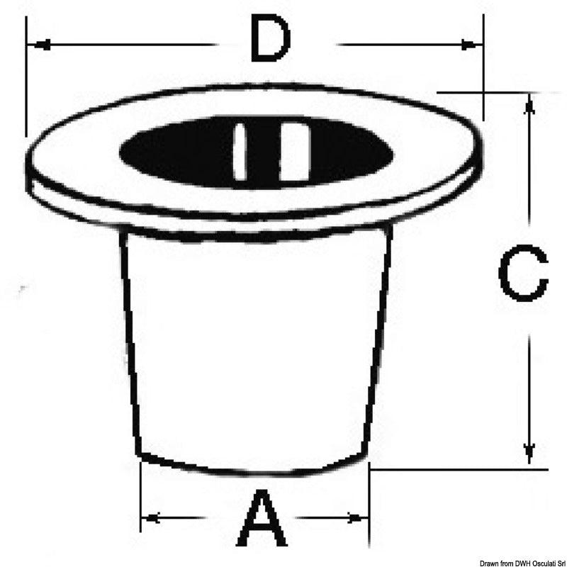 Threaded Seacock White Plastic -1 1/2" - 4Boats