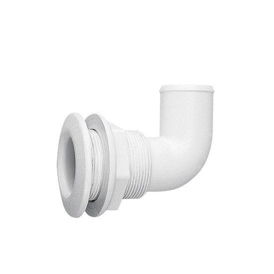 Thru-Hull Elbow 90§, for Hose ?20mm, PA, White - 4Boats