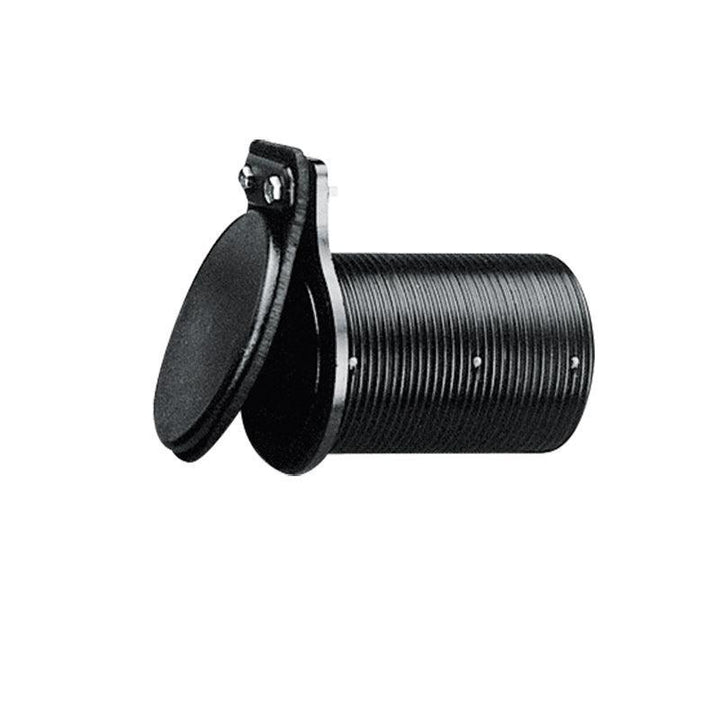 Thru-Hull Ø68mm w/Non-return Valve, L.107mm, Black - 4Boats