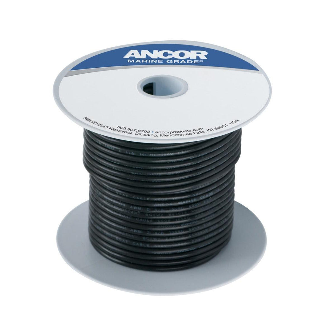 Tinned Copper Wire-Black-14AWG (2mm²)-100ft - 4Boats