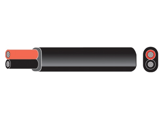 Tinned Electrical Cable 2 Core Flat - 1.5mm2 - 30 or 100 metres - 4Boats