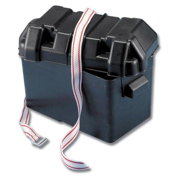 Trem Medium Battery Box with Strap 185 x 355 x 263mm - 4Boats