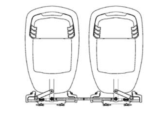 Ultraflex A92 Tie Bars for Twin Outboard Engines - 4Boats