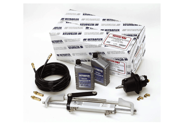 Ultraflex Gotech Packaged Outboard Steering System for Single Engine up to 115 HP - 4Boats