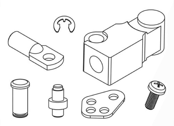 Ultraflex K64 Kit to Connect c22 Cable to B322, B324 Control Box - 4Boats