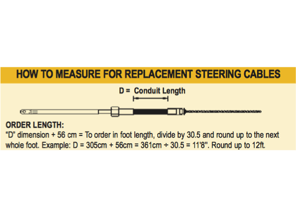 Ultraflex M58 Steering Cable - Various Lengths - Limited Sizes Available - 4Boats