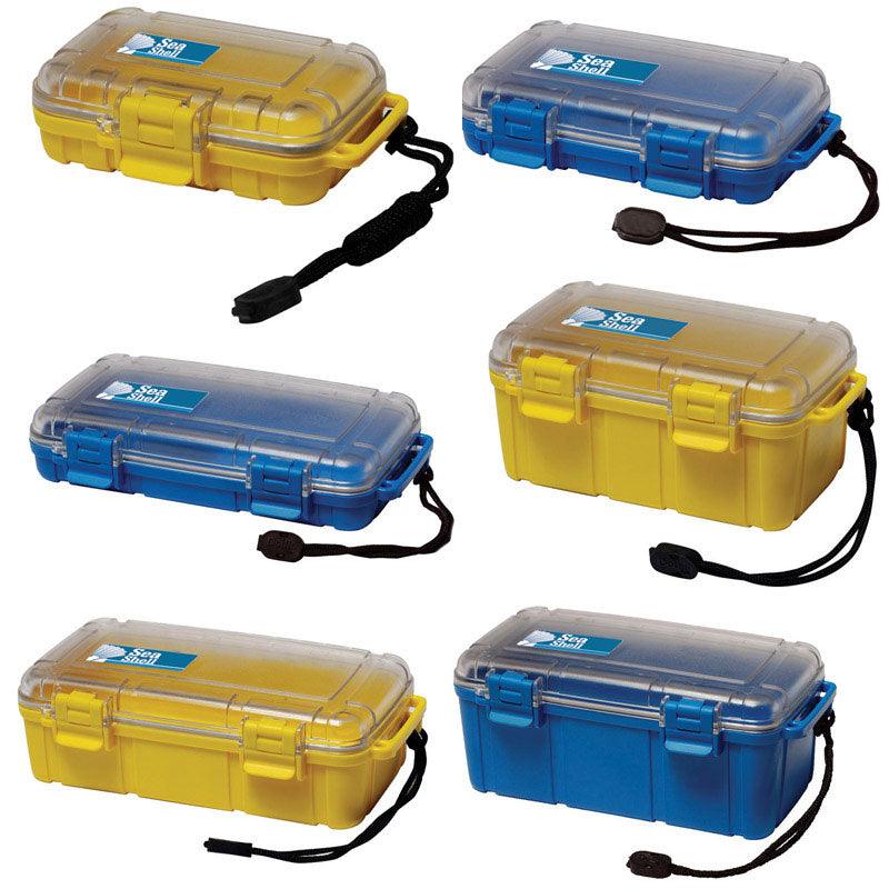 Unbreakable case, Sea Shell 182x120x42mm, waterproof, yellow - 4Boats