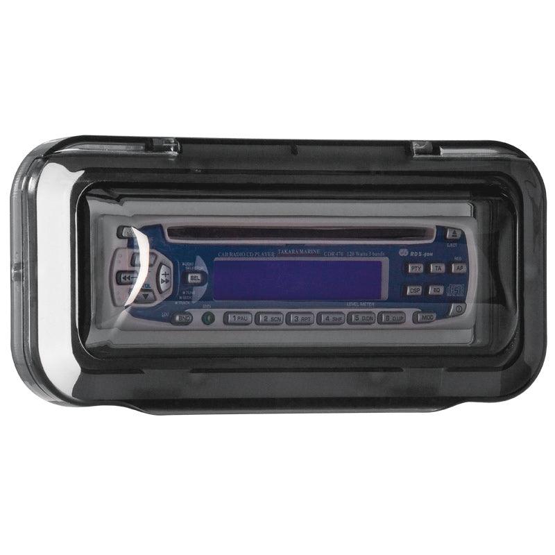 Univ.Case Cover f/ Radio/CD , Curved, Smoked Transparent - 4Boats