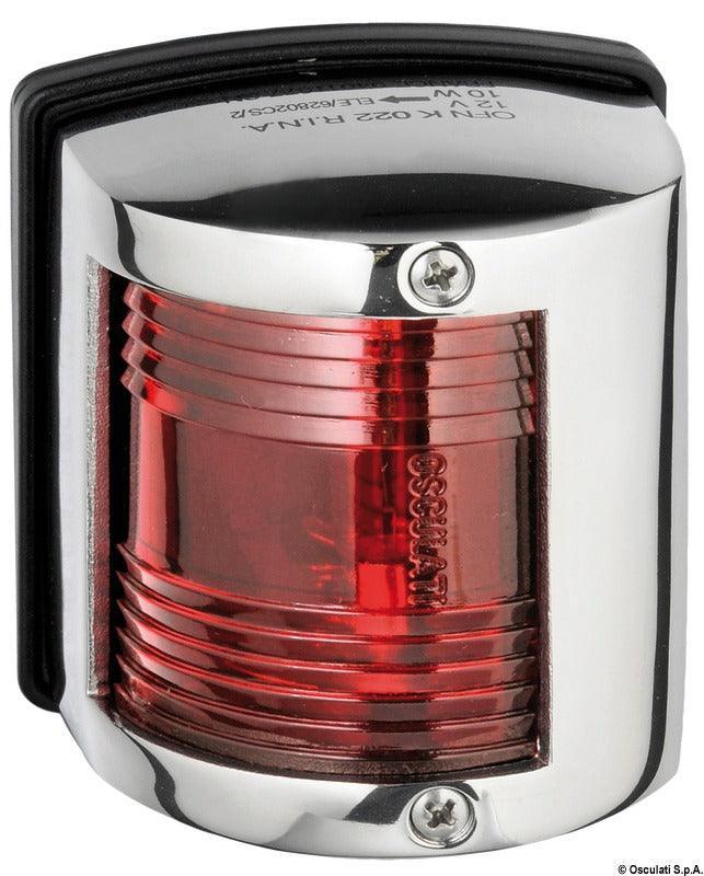 Utility 85 Navigation Lights Made of Stainless Steel-112,5° left red - 4Boats