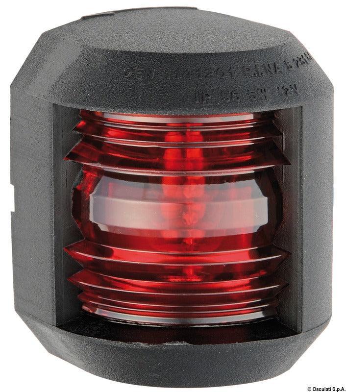 Utility Compact Navigation Lights-112,5° left red-Black - 4Boats