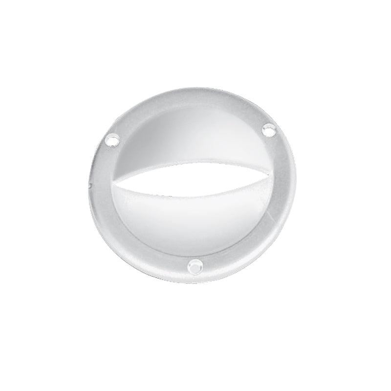 Ventilation Clam Shell Cover, Round, ?87mm, White - 4Boats