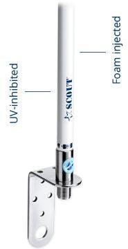 VHF Fiberglass Antenna - 1m - 4Boats