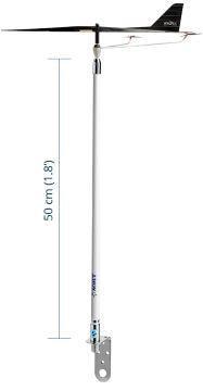 VHF Fiberglass Antenna 50cm With Windex 15 - 4Boats