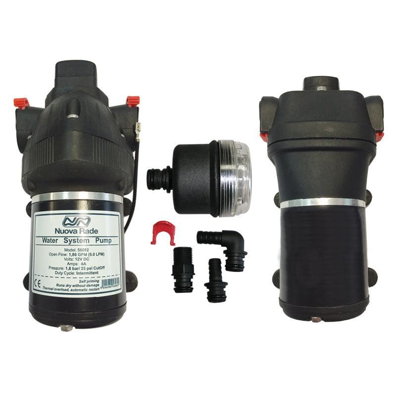 Water Pump, Self-priming 17lt/min, 12V - 4Boats
