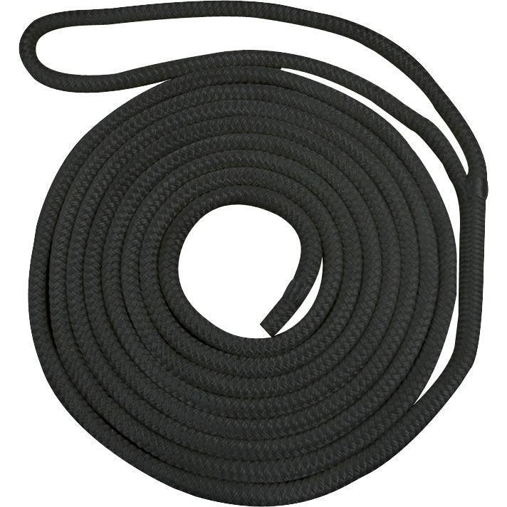 Waveline 16mm Pre-Spliced Dockline Black 10M - 4Boats