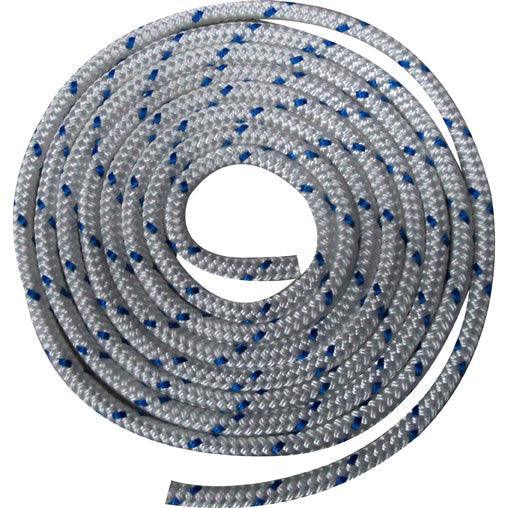 Waveline 8mm Braid on Braid Polyester White with Blue Flecks - 200M - 4Boats