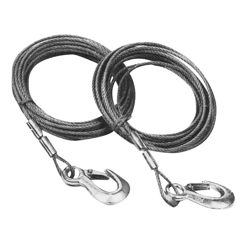 Winch cable with hook, L 6m, Diam 5mm, max 1700kgs - 4Boats